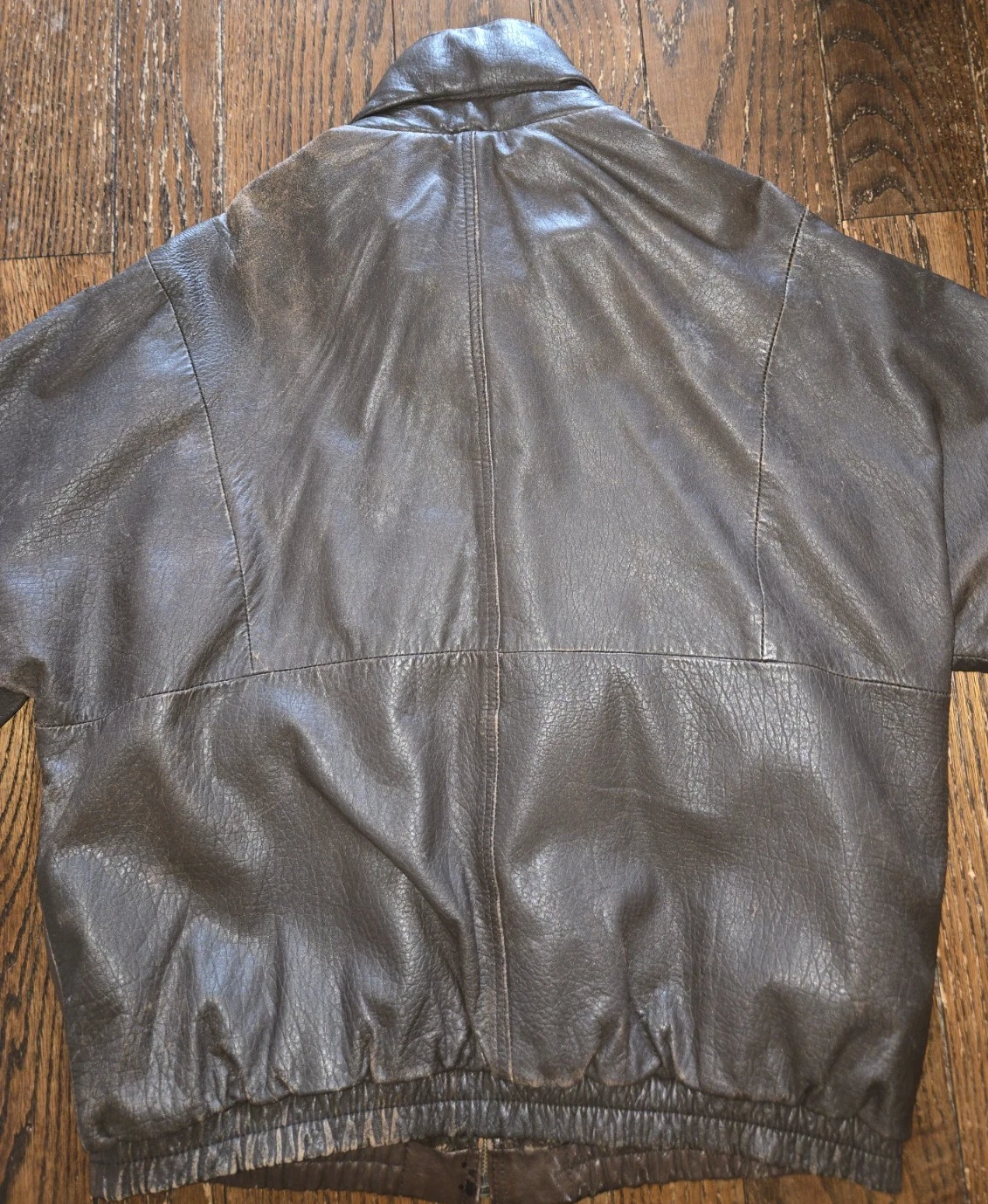Vtg Aeropostale Compagnie Generale Leather Bomber Jacket Size 46 1980s 90s - product detail image 19