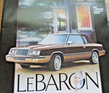 1983 Chrysler Lebaron Car Sales Brochure Catalog 1983 Chrysler Lebaron Car Sales Brochure Catalog