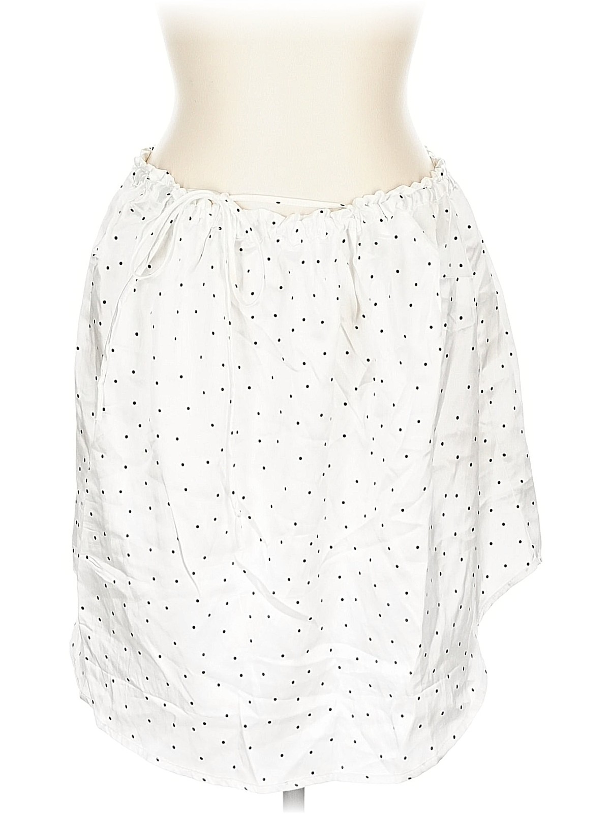 MAISON DU SOIR Women White Silk Skirt L - image 1