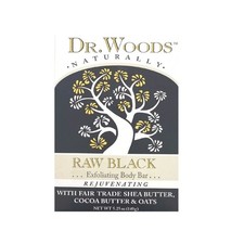 Dr.woods Dr Woods Naturals Exfoliating Bar Soap, Raw Black, 5.25 Oz