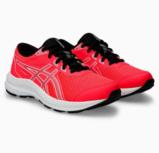 ASICS Contend 8 Unisex Kids Low Top Lace-Up Mesh Running Sneakers Pink US 5