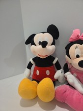 Lot Of 2 Vintage Mickey Minnie mouse Disney plush soft toy 20  Large