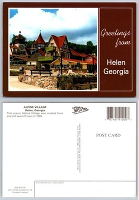 Greetings from Helen Georgia Alpine Village Postcard Marvin Reese John Hinde