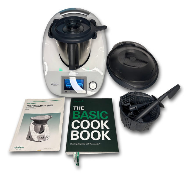 Vorwerk Thermomix TM5 Touchscreen Multipurpose Full-Size Food Processor w/ Extra