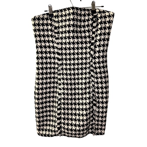 L'Academie Houndstooth Strapless Mini Dress - New with Tag!