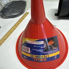 Regal Tools Polyethylene Lightweight Funnel Set with Handle 5 Pc FVS025955