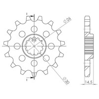 Ritzel P630 - Z15 (DIS.20800) Honda 1000 CBX 79/79