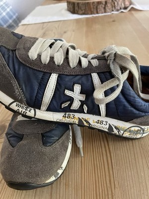 PREMIATA, coole, ausgefallene  Sneaker, blau/ grau, Größe 41, NP 230 