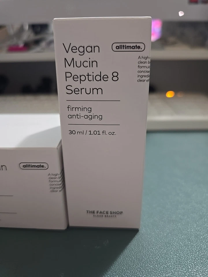 Paquete de 8 cremas y sueros The Face Shop Vegan Mucin Peptide Foto 3 de 4