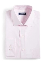 Club Room Men's Regular-Fit Solid Dress Shirt parfait pink 17- 32/33