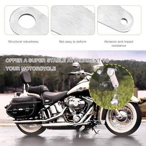 Motorcycle Bell Hanger, Motor Riding Luck Bell Hanger with Split Style B Silver