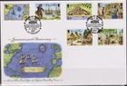 GB ISLE of MAN 2007 Jamestown USA 400th Anniversary/Maps/Ships SG 1373-1378 FDC