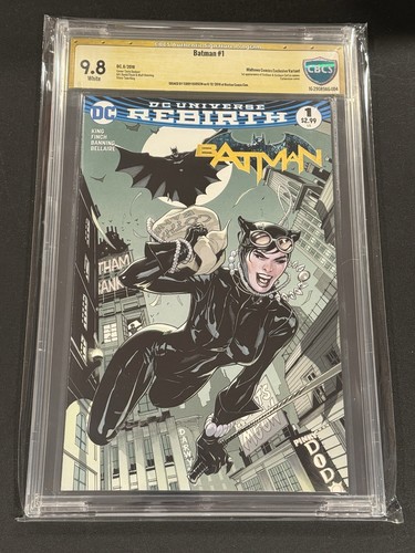 Batman #1 Midtown Comics Dodson Cover CBCS 9.8 SS By Dodson 1st Gotham Girl