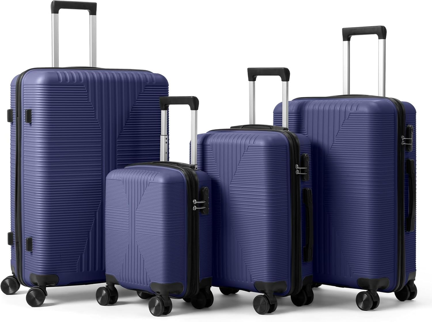 Sets 4 Piece,pp Hard Case Suitcase Set With Built-in Lock Sp