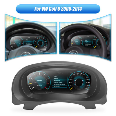 12.3IN Kombiinstrument Tacho Tachometer Cluster For Volkswagen Golf 6 2008-2014