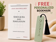 Simulacra and Simulation Jean Baudrillard Paperback + Free Personalized Bookmark
