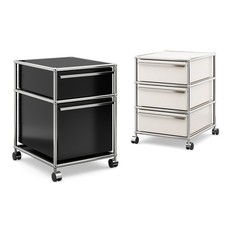 Modern Mobile File Cabinet Storage Cabinet Side Table Open Shelf Home Office