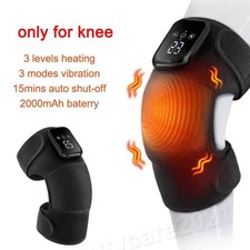 Heated Knee Massager Cordless with 3 Levels Vibration for Knee Joint Pain Relief