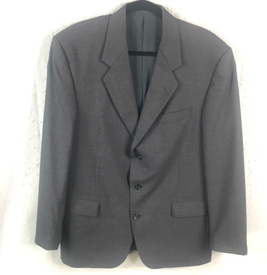 Saxyville Kilsund Blazer  Men 50 US 44Gray 100% Wool Sweden Cavaliere Vintage
