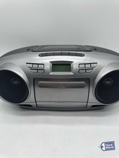 INSIGNIA Portable CD Boombox AM/FM Radio Bluetooth Silver NS-BBBT20 4