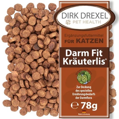 DIRK DREXEL Darm Fit Kräuterlis Katzen 78g | Darmflora, Darmsanierung, Verdauung, Darmkur