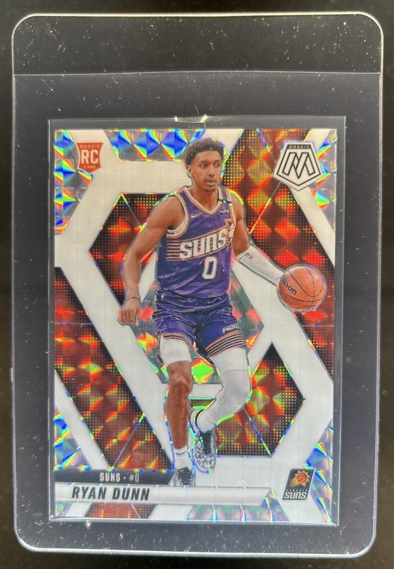 2024-25 Panini Mosaic Ryan Dunn RC Choice White Mosaic Rookie #/35 Suns