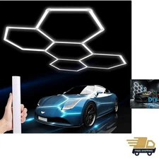 Hexagon LED Garage Light: 25 Pack Updated Bigger Size, 26400LM Super Bright C...