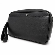 MontBlanc Pochette in Pelle Nera Uomo Accessori Moda