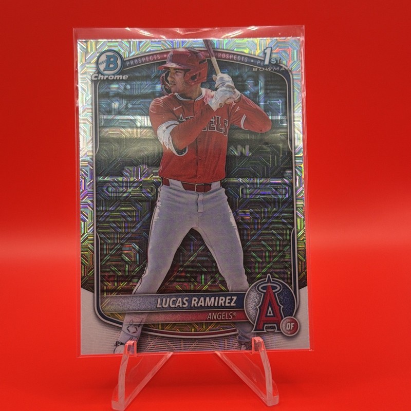 Lucas Ramirez 1st Bowman Mojo Refractor Chrome Prospect #BCP-135 LA Angels