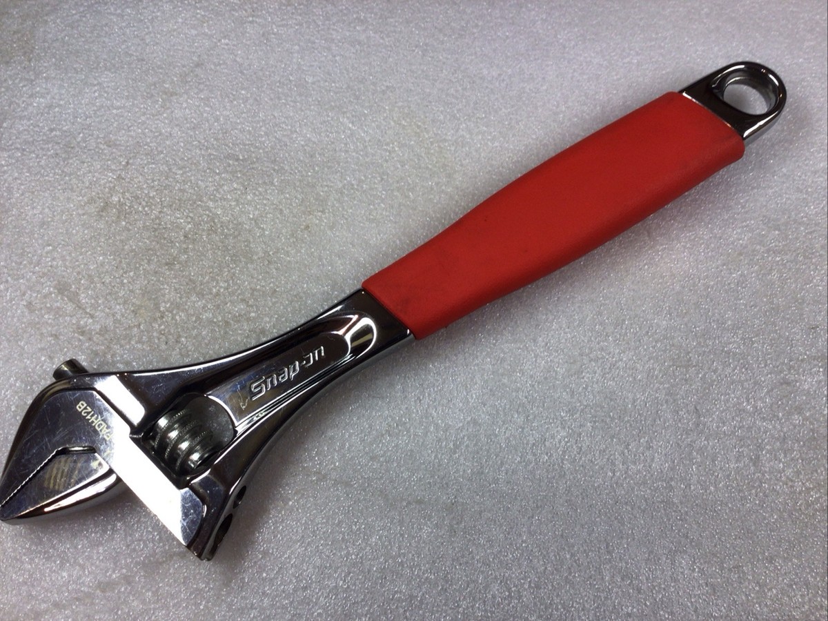 Snap On FADH12B - Flank Drive+ Adj. Wrench, 12” or 300mm, Red Soft