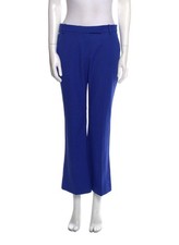 Alexander McQueen Women's Blue Slim-Fit Bootcut Trouser Dress Pants Size 44