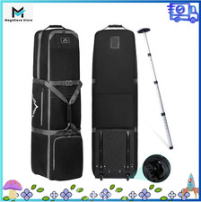 Golf Travel Bag with Support Rod Wheeled 900D Heavy Duty Case