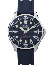 New  Timex Deep Water Meridian Blue Watch TW2Y40300