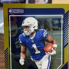 🔥🔥🔥2024 Donruss Josh Downs Press Proof Gold   22/50 🏈🏈🏈🏈