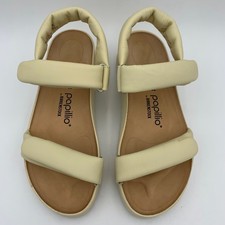 Birkenstock New w/o Box Papillio Theda Ecru Natural Leather Regular Select Size