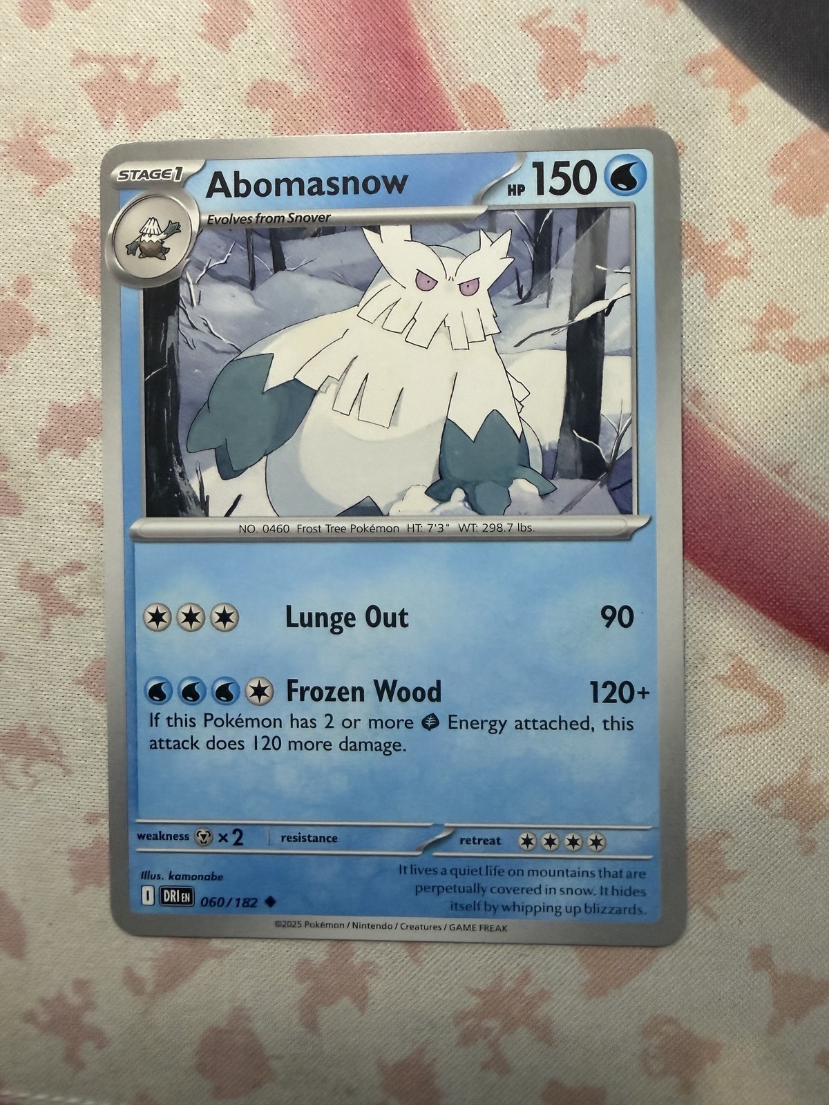Abomasnow Uncommon SV10: Destined Rivals 060/182 NM