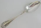 Wallace STERLING ROSE SERVING SPOON Silver circa 1898 1.8 ozs net wt