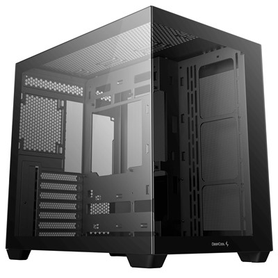 Deepcool Cg530 Dual-Chamber Mid Tower Gehäuse Tempered Glass Panels Advanced Coolin