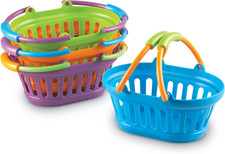 New Sprouts Stack of Baskets - 4 Pieces, Ages 18 Mos Toddler Pretend Play Toys,