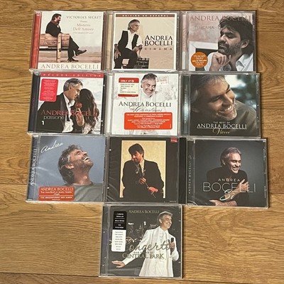 Andrea Bocelli CD Lot (10): ten unique titles, wide variety, FACTORY-SEALED