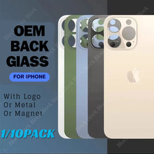 Back Glass replacement Big hole For iPhone 11 12 13 14 15 16 XR X Rear Cover Lot