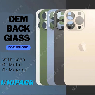 Back Glass replacement Big hole For iPhone 11 12 13 14 15 16 XR X Rear Cover Lot