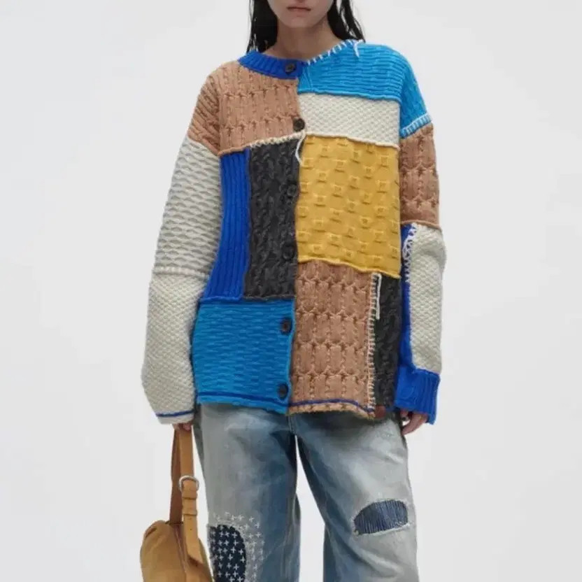 ADER Error x Zara Patchwork Oversized Cardigan S-M - image 1