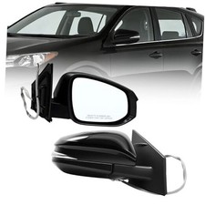 Right Passenger Side Mirror Assembly Compatible with 13-15 7pins right black