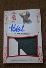 2017 Leaf Perfect Game National Showcase - Patch Auto Blake Burzell #PA-BB1 Red
