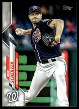 Max Scherzer 2020 Topps #180 Washington Nationals FREE SHIPPING AutographDen