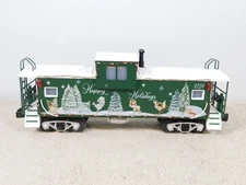 MTH Railking 30-77414 Christmas Extended Vision Caboose w/LED lights