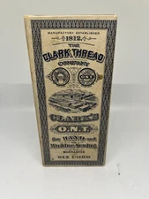 Clark Thread Company Sewing Threads Vintage Victorian Style Box Only Collectible