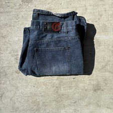 Relaxed fit dark blue ecko United jeans size 34