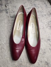 Liz Claiborne Red Small Block Heels Size 8.5 Vintage Heels